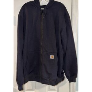 Y2K Carhartt Classic Full Zip Heavyweight Hoodie Size XL 102974-410‎